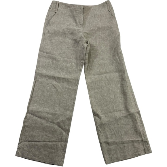 class Pants - Class Made In Italy 100% Linen Wide Pants Size 42 Small